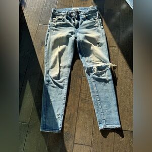 Distressed Blue Women's Jeans